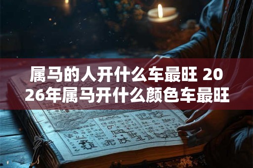 属马的人开什么车最旺 2026年属马开什么颜色车最旺