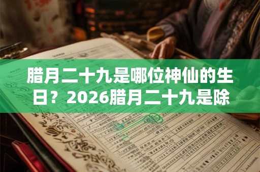 腊月二十九是哪位神仙的生日？2026腊月二十九是除夕夜吗？