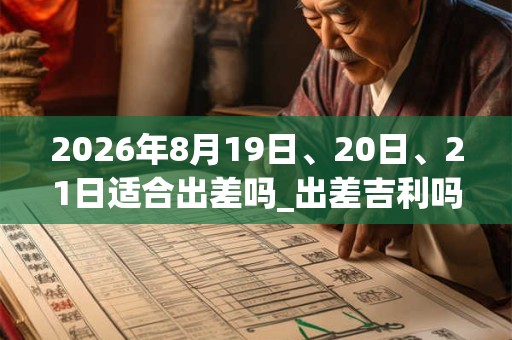 2026年8月19日、20日、21日适合出差吗_出差吉利吗 2026年8月19日、20日、21日适合出差吗_出差吉利吗