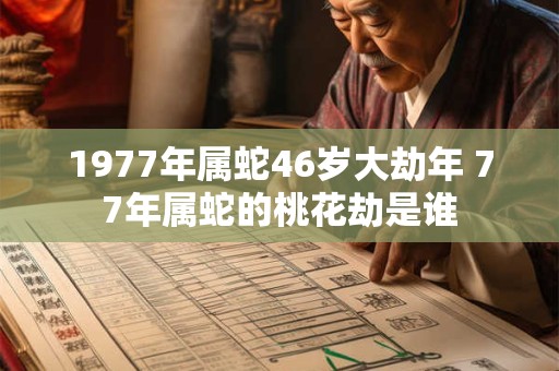 1977年属蛇46岁大劫年 77年属蛇的桃花劫是谁