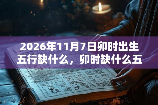 2026年11月7日卯时出生五行缺什么，卯时缺什么五行
