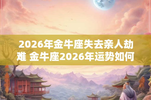 2026年金牛座失去亲人劫难 金牛座2026年运势如何