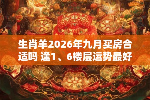 生肖羊2026年九月买房合适吗 逢1、6楼层运势最好