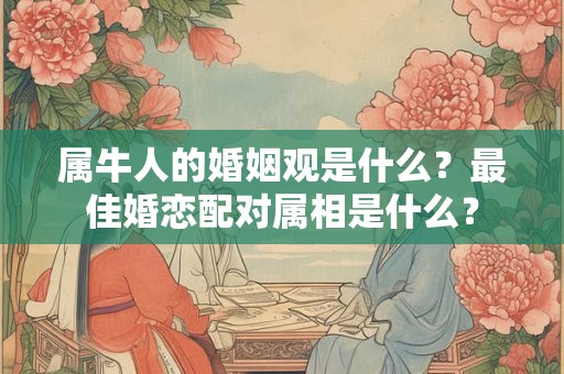 属牛人的婚姻观是什么？最佳婚恋配对属相是什么？