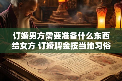 订婚男方需要准备什么东西给女方 订婚聘金按当地习俗给