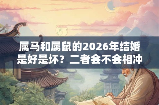 属马和属鼠的2026年结婚是好是坏？二者会不会相冲