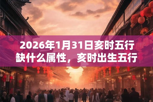 2026年1月31日亥时五行缺什么属性，亥时出生五行缺什么