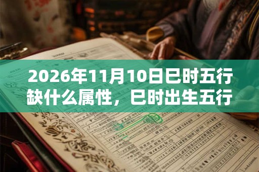 2026年11月10日巳时五行缺什么属性，巳时出生五行缺什么