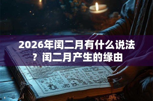2026年闰二月有什么说法？闰二月产生的缘由