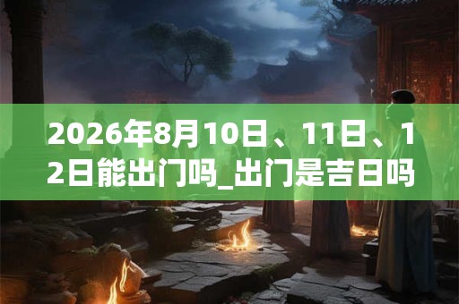 2026年8月10日、11日、12日能出门吗_出门是吉日吗