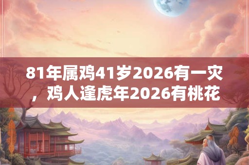 81年属鸡41岁2026有一灾，鸡人逢虎年2026有桃花运吗？