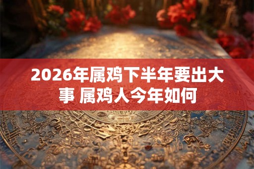 2026年属鸡下半年要出大事 属鸡人今年如何