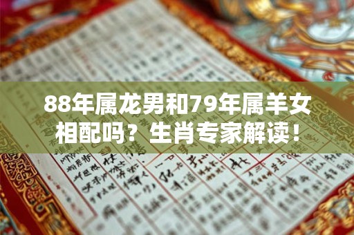 88年属龙男和79年属羊女相配吗?生肖专家解读! 88年属龙男和79年属羊女相配吗?生肖专家解读!