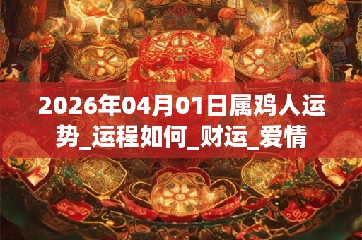 2026年04月01日属鸡人运势_运程如何_财运_爱情 2026年04月01日属鸡人运势_运程如何_财运_爱情