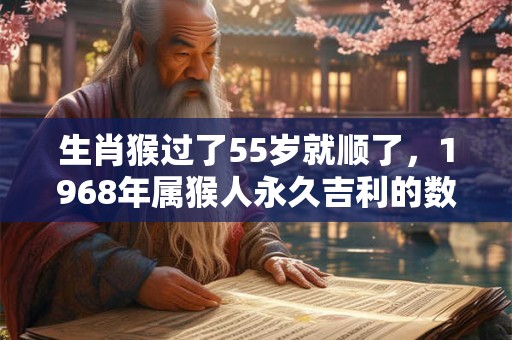 生肖猴过了55岁就顺了，1968年属猴人永久吉利的数字