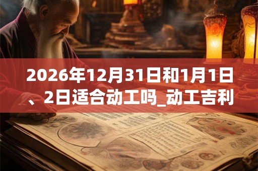 2026年12月31日和1月1日、2日适合动工吗_动工吉利吗