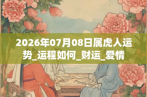 2026年07月08日属虎人运势_运程如何_财运_爱情 2026年07月08日属虎人运势_运程如何_财运_爱情