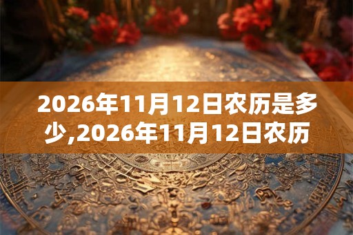 2026年11月12日农历是多少,2026年11月12日农历表