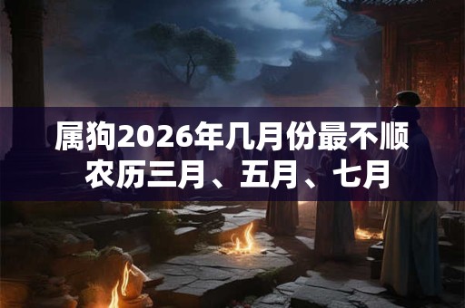 属狗2026年几月份最不顺 农历三月、五月、七月