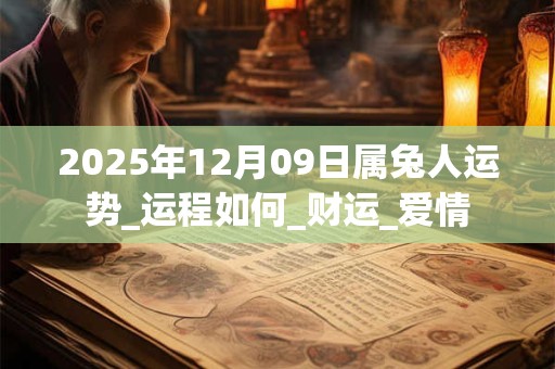 2025年12月09日属兔人运势_运程如何_财运_爱情