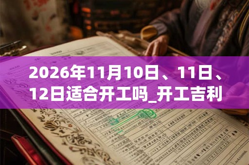 2026年11月10日、11日、12日适合开工吗_开工吉利吗 2026年11月10日、11日、12日适合开工吗_开工吉利吗