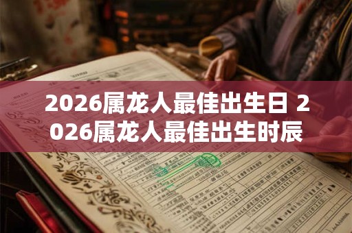 2026属龙人最佳出生日 2026属龙人最佳出生时辰 2026属龙人最佳出生日 2026属龙人最佳出生时辰