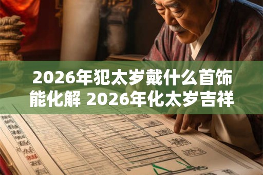 2026年犯太岁戴什么首饰能化解 2026年化太岁吉祥物