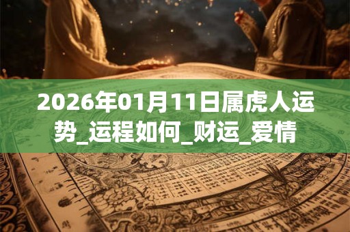 2026年01月11日属虎人运势_运程如何_财运_爱情
