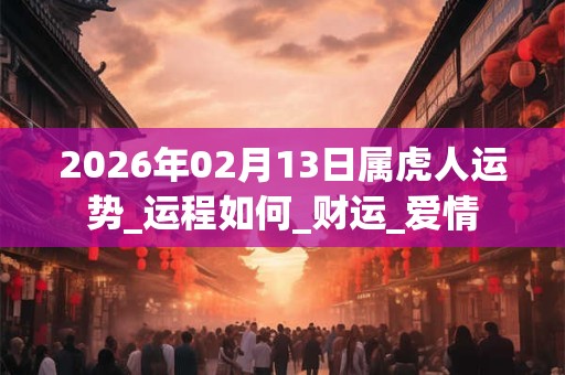 2026年02月13日属虎人运势_运程如何_财运_爱情
