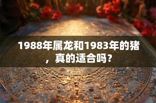 1988年属龙和1983年的猪，真的适合吗？