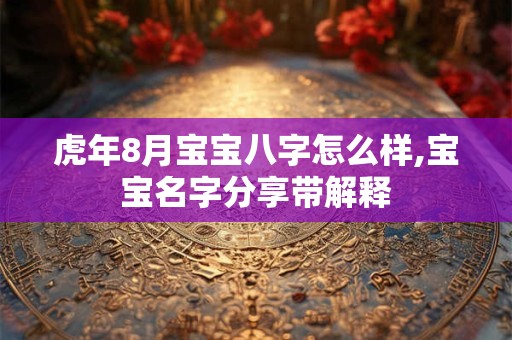 虎年8月宝宝八字怎么样,宝宝名字分享带解释