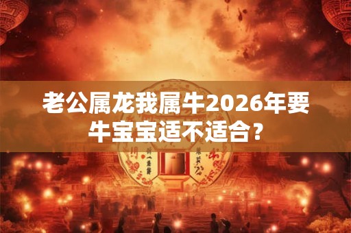 老公属龙我属牛2026年要牛宝宝适不适合？