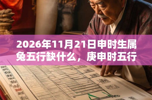 2026年11月21日申时生属兔五行缺什么，庚申时五行缺什么