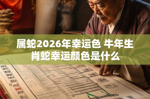 属蛇2026年幸运色 牛年生肖蛇幸运颜色是什么