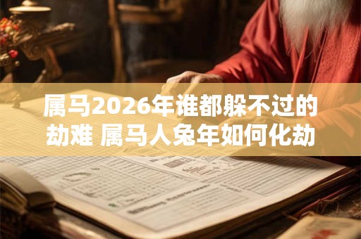 属马2026年谁都躲不过的劫难 属马人兔年如何化劫