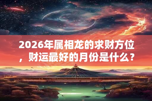 2026年属相龙的求财方位，财运最好的月份是什么？