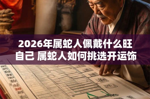 2026年属蛇人佩戴什么旺自己 属蛇人如何挑选开运饰品