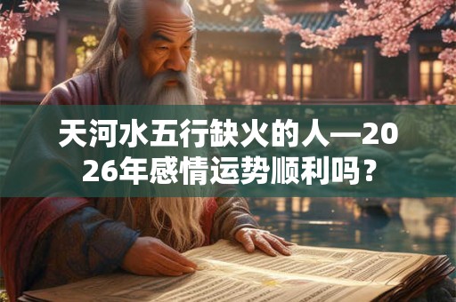 天河水五行缺火的人—2026年感情运势顺利吗？