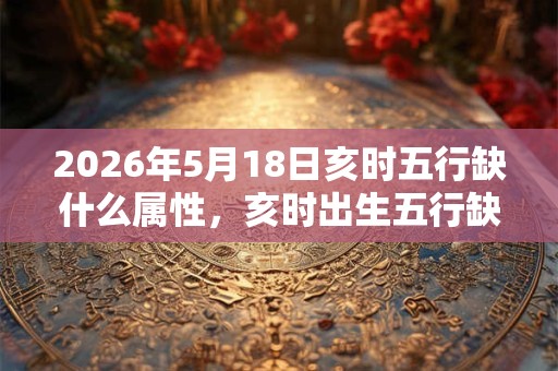 2026年5月18日亥时五行缺什么属性，亥时出生五行缺什么