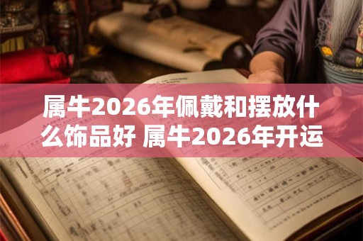 属牛2026年佩戴和摆放什么饰品好 属牛2026年开运吉祥物