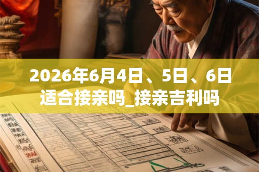2026年6月4日、5日、6日适合接亲吗_接亲吉利吗