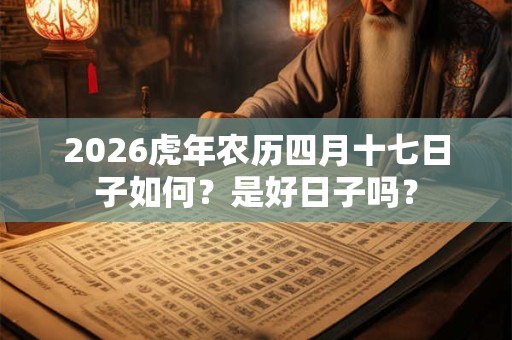 2026虎年农历四月十七日子如何？是好日子吗？