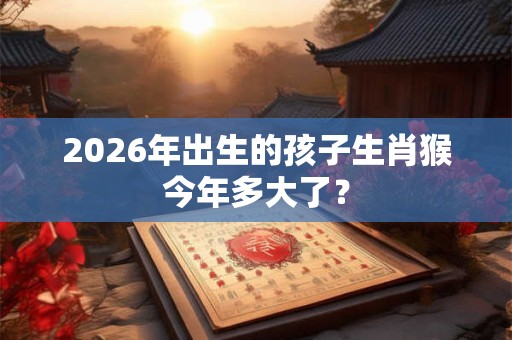 2026年出生的孩子生肖猴今年多大了？