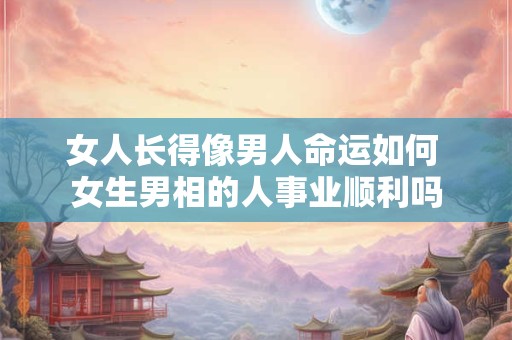 女人长得像男人命运如何 女生男相的人事业顺利吗