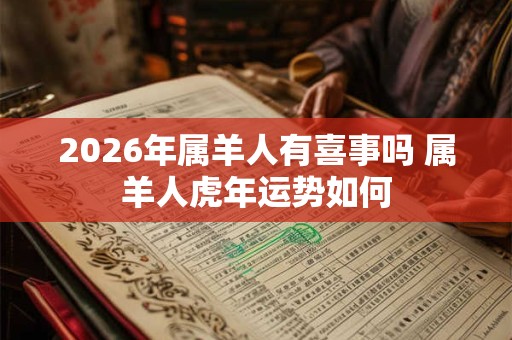 2026年属羊人有喜事吗 属羊人虎年运势如何