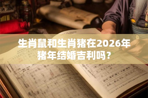 生肖鼠和生肖猪在2026年猪年结婚吉利吗？
