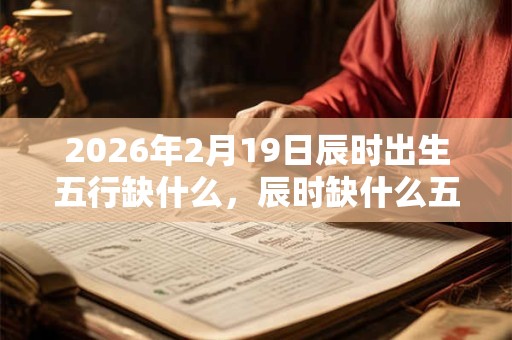 2026年2月19日辰时出生五行缺什么,辰时缺什么五行 2026年2月19日辰时出生五行缺什么,辰时缺什么五行