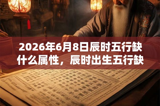 2026年6月8日辰时五行缺什么属性，辰时出生五行缺什么