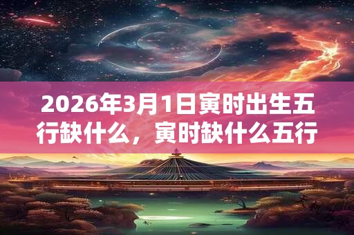 2026年3月1日寅时出生五行缺什么，寅时缺什么五行