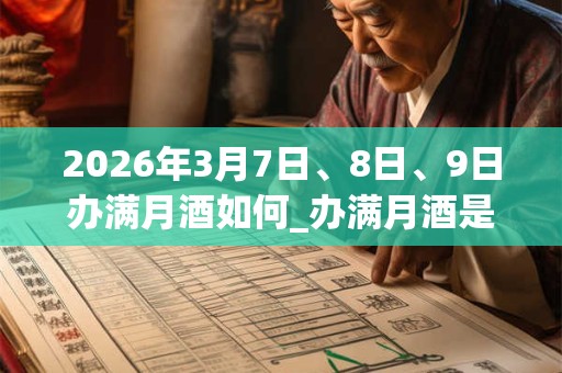2026年3月7日、8日、9日办满月酒如何_办满月酒是吉日吗 2026年3月7日、8日、9日办满月酒如何_办满月酒是吉日吗